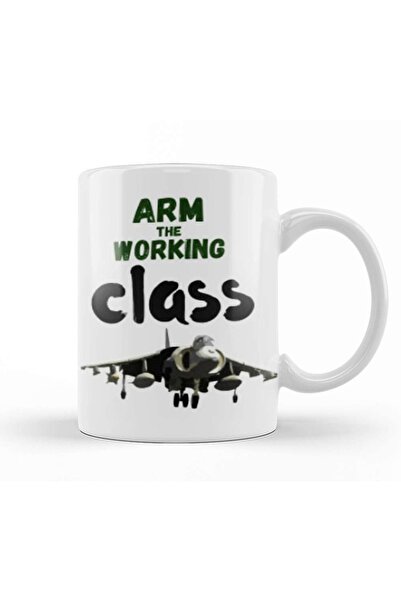 Baskı Dükkanı كوب هدية من Arm The Working Class Arm من البورسلين