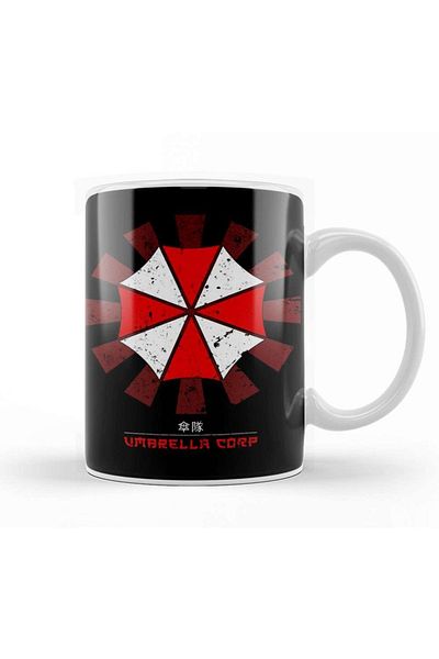 Baskı Dükkanı كوب بورسلين من شركة Umbrella Corp Retro Japanese Resident Evil