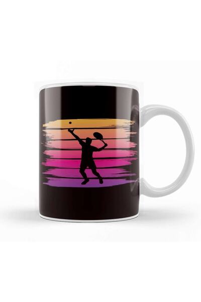 Baskı Dükkanı كوب بورسلين للاعبي الاسكواش، كرة مضرب رياضية داخلية لمدرب التنس