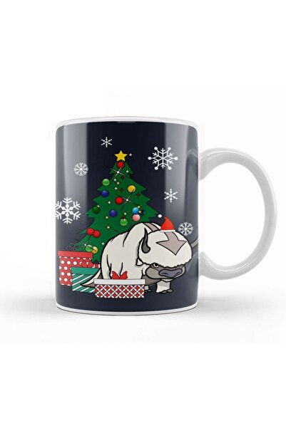 Baskı Dükkanı Appa Around The Christmas Tree Avatar The Last Airbender Mug Cu...