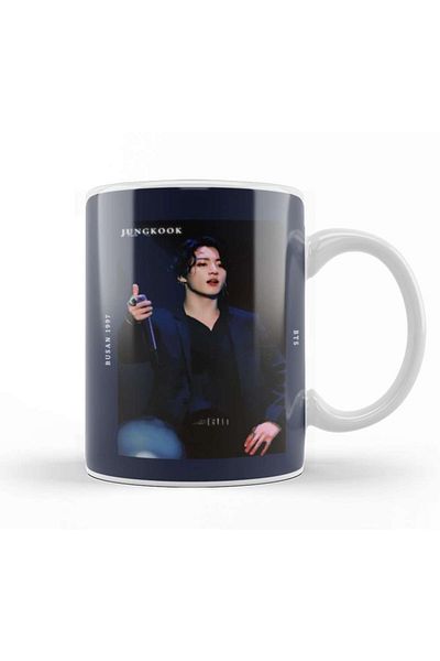 Baskı Dükkanı كوب بورسلين بتصميم داكن من BTS Jungkook