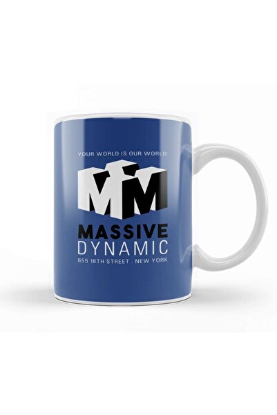 Baskı Dükkanı Fringe Massive Dynamic Logo Kupa Bardak Porselen