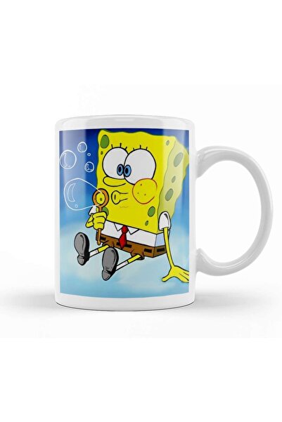 Baskı Dükkanı Sünger Bob Sponge Bob 06 Kupa Bardak Porselen