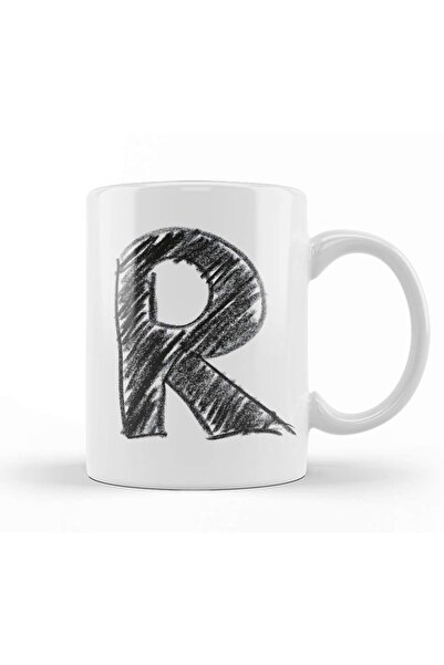 Baskı Dükkanı كوب بورسلين على شكل حرف R