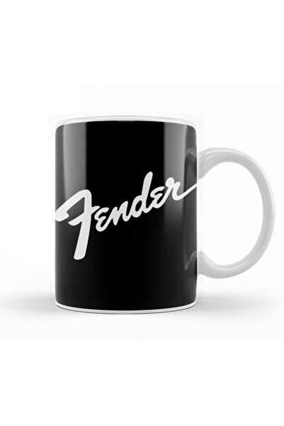 Baskı Dükkanı كوب فيندر ميوزيك بتصميم جيتار زجاجي من البورسلين