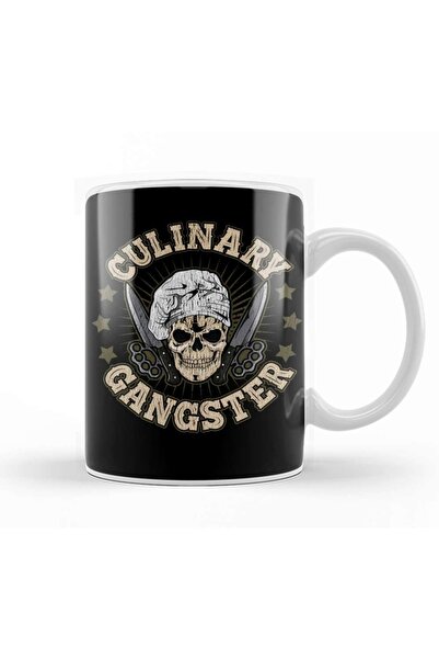 Baskı Dükkanı Cute & Funny Culinary Gangster Cooking Pun Mug Cup Porcelain