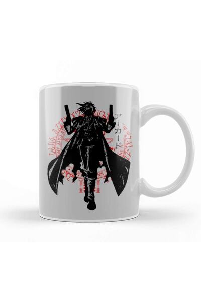 Baskı Dükkanı Crimson Alucard Mug Cup Porcelain