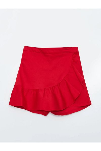 LC Waikiki Lcw Kids Basic Ruffle Detailed Girls' Shorts Skirt