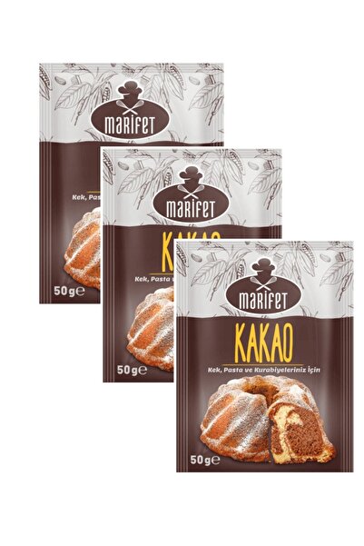 Marifet Toz Kakao 50 Gram X 3 Adet