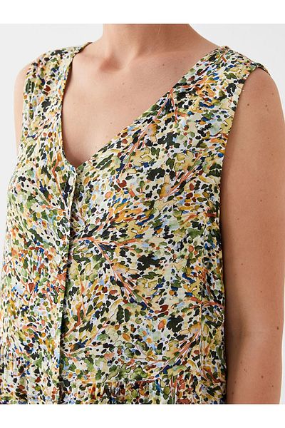 LC Waikiki Lcwaıkıkı Classic V-Neck Patterned Women's Dress