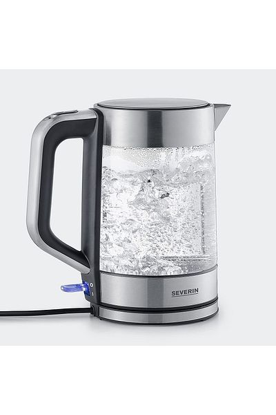 Severin Wk 3420 Kettle, 2200 W, Glass And Stainless Steel Electric Teapot