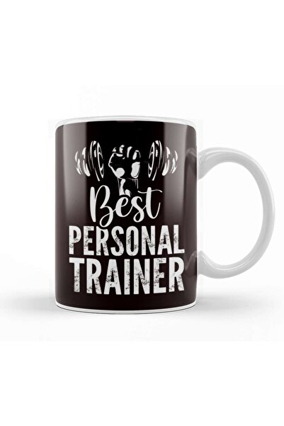 Baskı Dükkanı Best Personal Trainer Bodybuilding Fitness Instructor Coach Kup...