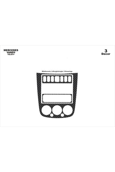 meriç cockpit design ميريتش ®   ميرسيدس فانيو توربيدو أمامي مطلي باللون الأسود اللامع 3 قطع 2001-2006