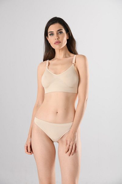 Miss Fit 1503 حمالة صدر نسائية ذات أشرطة رفيعة قابلة للتعديل بدون أسلاك داخلية، مقاس كبير