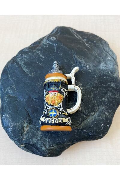 SANAT TACİRİ Sweden Magnet Isveç Magnet Tankart Temalı Magnet Viking Magnet