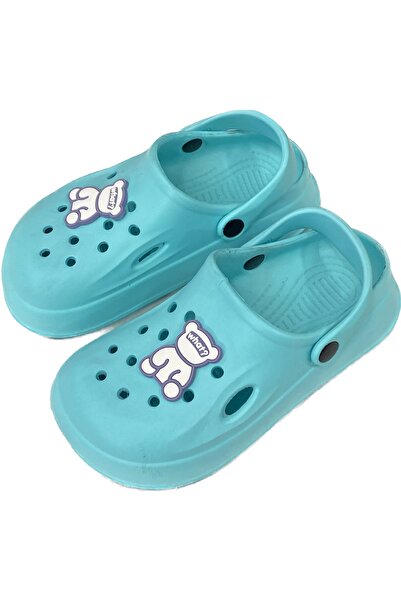 Seha Fashion Kids Turquoise Light Sole Sabo Slippers Sandals