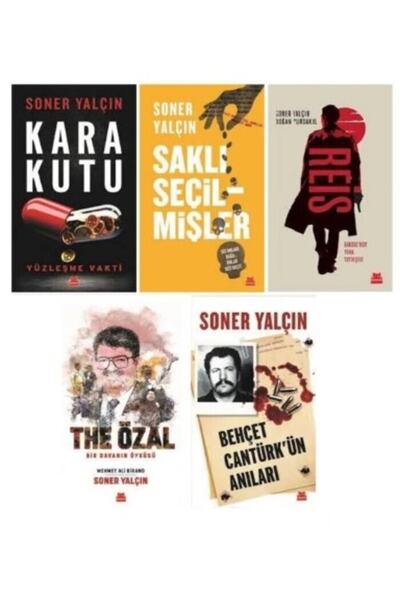 Kırmızı Kedi Yayınları Soner Yalçın 5 Kitap Set The Özal- Reis-kara Kutu-sakl...