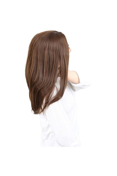 KONAK PERUK Medium Size Brown Caramel Fiber Synthetic Straight Wig
