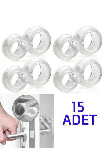 nistabolje Dop de fereastră din plastic, 15 bucăți, bara de protecție pentru perete din spate, opritor din silicon