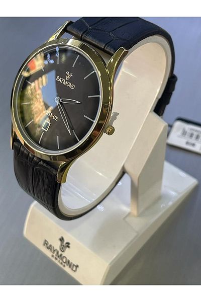 Raymond Leaf Model Classic Gold-Black Men's Watch 3173 Rymnd3173