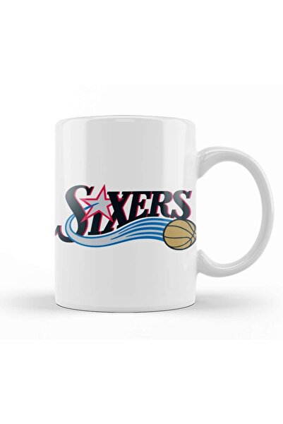 Baskı Dükkanı 76ers Themed Allen Iverson Mug Cup Porcelain