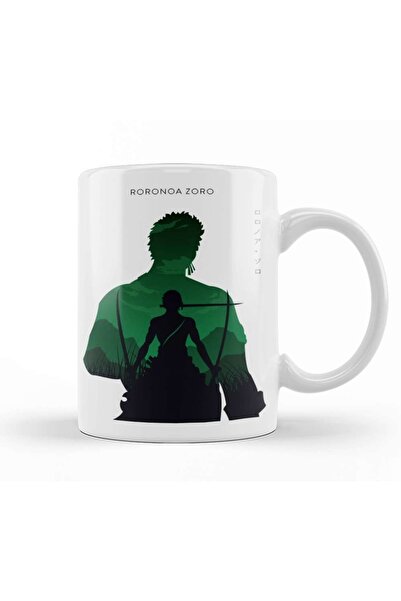 Baskı Dükkanı كوب بورسلين بتصميم قطعة واحدة من صورة ظلية لرونونوا زورو