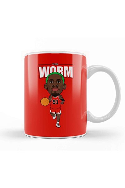 Baskı Dükkanı دينيس رودمان كوب الدودة مصنوع من البورسلين الزجاجي