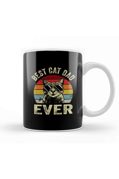 Baskı Dükkanı أفضل كات أبي من أي وقت مضى كات أبي الأب خمر هدية القدح كوب بورسلين