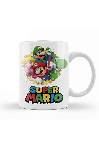 Baskı Dükkanı كوب سوبر مايو ماريو بروس من البورسلين