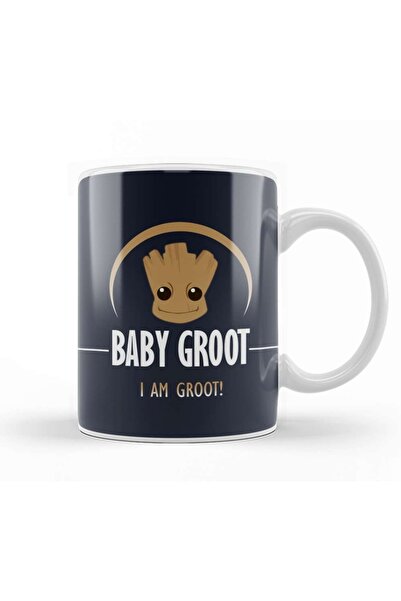 Baskı Dükkanı كوب بورسلين من Guardians Of The Galaxy Baby Groot I Am Groot