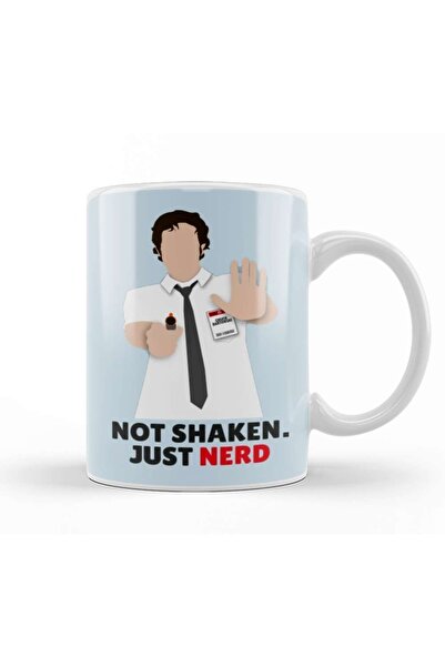 Baskı Dükkanı كوب تشاك بارتوفسكي غير مهتز فقط الطالب الذي يذاكر كثيرا، زجاج ب...