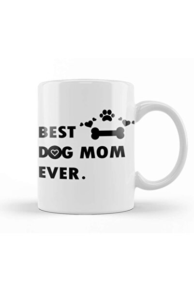 Baskı Dükkanı كوب بورسلين من Best Dog Mom Ever 01
