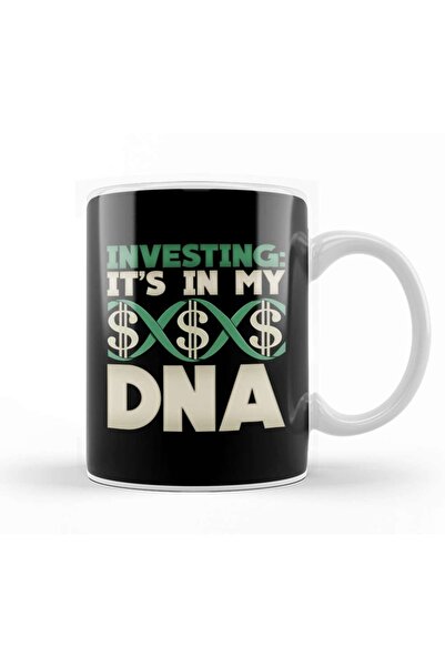Baskı Dükkanı كوب بورسلين من Investing It's In My Dna Cool Financial Investor