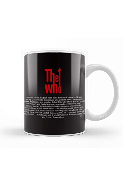 Baskı Dükkanı كوب The Who The Who 01 مصنوع من البورسلين الزجاجي