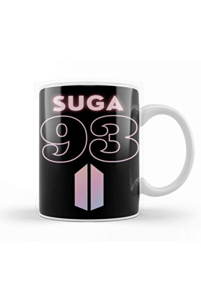Baskı Dükkanı كوب بورسلين بشعار BTS Suga 93