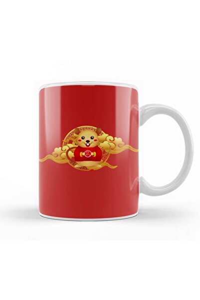 Baskı Dükkanı Chinese New Year Mug Cup Porcelain