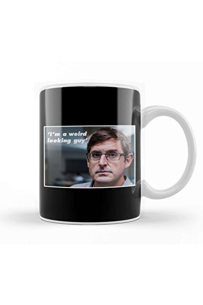 Baskı Dükkanı اقتباس لويس ثيرو أنا رجل غريب المظهر كوب زجاجي من البورسلين