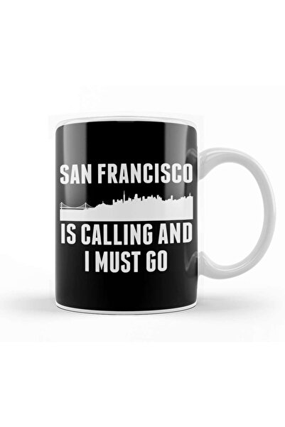 Baskı Dükkanı لطيف سان فرانسيسكو يتصل ويجب أن أذهب إلى كوب SF من الخزف