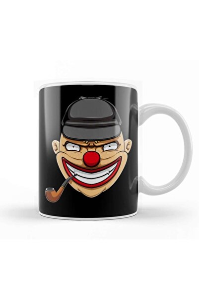 Baskı Dükkanı كوب مهرج يوم كذبة أبريل من البورسلين