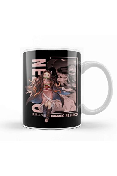 Baskı Dükkanı كوب بورسلين من Demon Slayer Nezuko Angry Mode