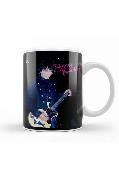 Baskı Dükkanı Johnny Thunders Mug Porcelain