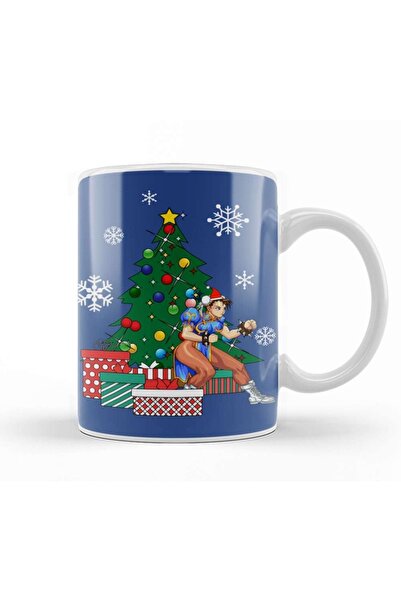 Baskı Dükkanı كوب تشون لي حول شجرة عيد الميلاد ستريت فايتر من الخزف