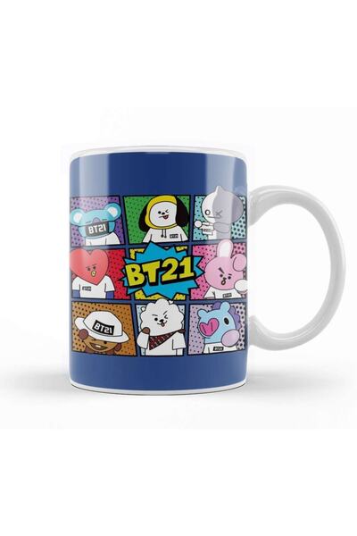 Baskı Dükkanı Bts Bt21 01 كوب بورسلين