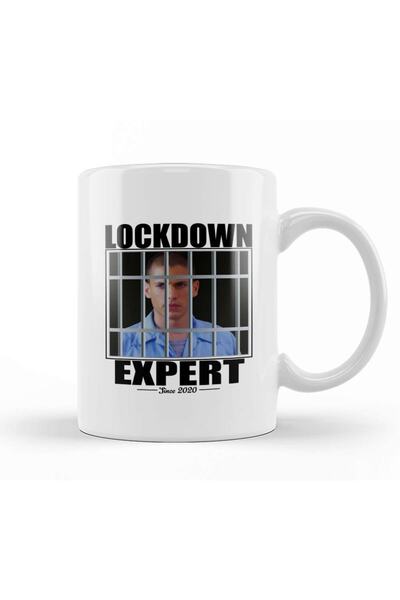 Baskı Dükkanı مج مايكل سكوفيلد لوكداون اكسبيرت بريزون بريك زجاجي من البورسلين