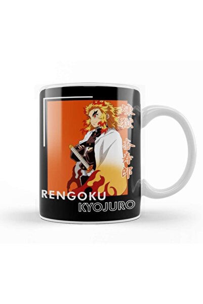 Baskı Dükkanı كوب بورسلين من Demon Slayer Rengoku Kyojuro