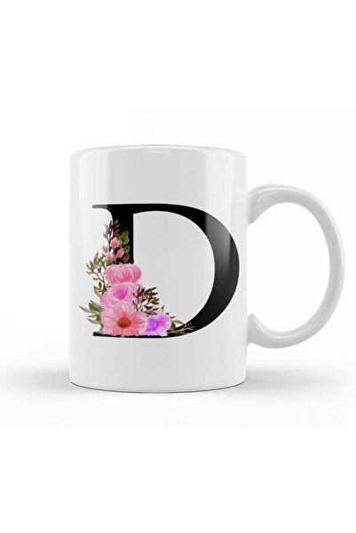 Letter D Mug Porcelain