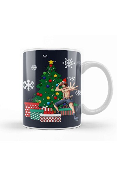 Baskı Dükkanı توني توني تشوبر حول شجرة عيد الميلاد قطعة واحدة كوب بورسلين