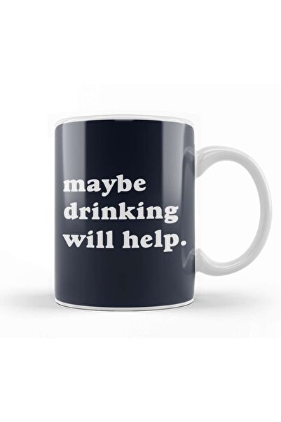 Baskı Dükkanı ربما يساعد الشرب في صنع كوب بورسلين زجاجي