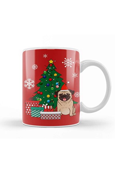 Baskı Dükkanı الصلصال حول كوب القدح شجرة عيد الميلاد الخزف