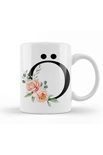 Baskı Dükkanı كوب بورسلين بحرف Ö